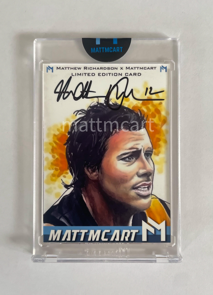 Matthew Richardson x Mattmcart on card autograph card art