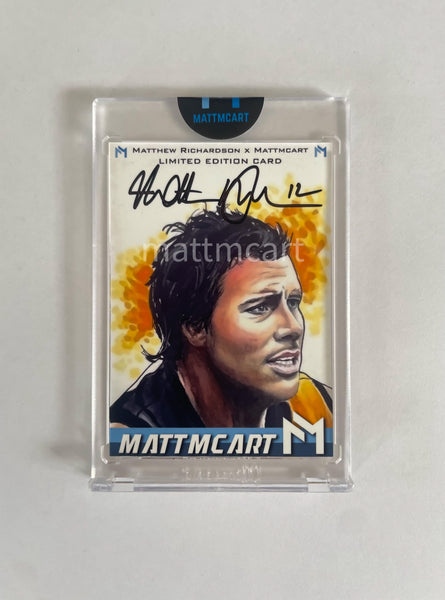 Matthew Richardson x Mattmcart on card autograph card art