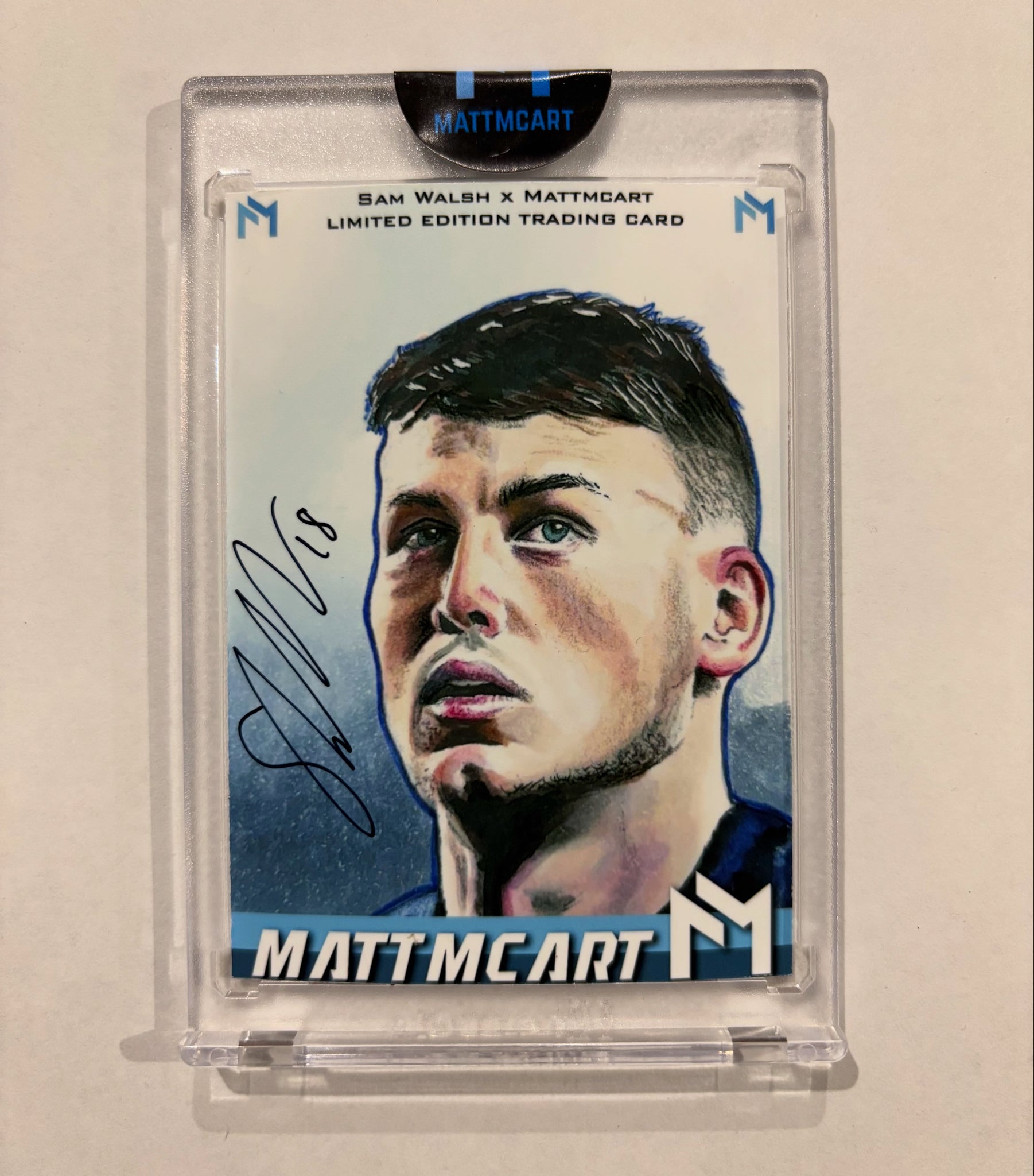Sam Walsh x Mattmcart on card autograph art card