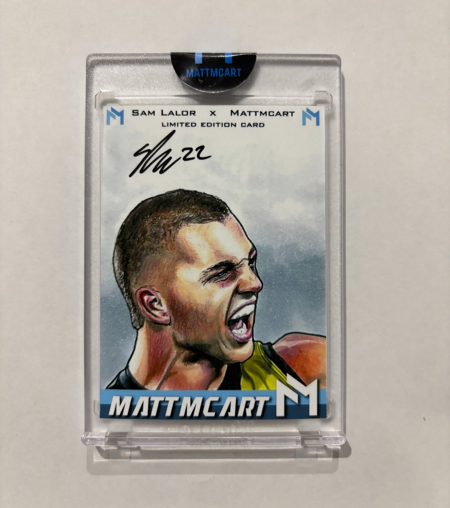 Sam Lalor x Mattmcart on card autograph art card