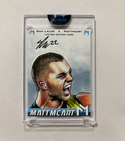 Sam Lalor x Mattmcart on card autograph art card