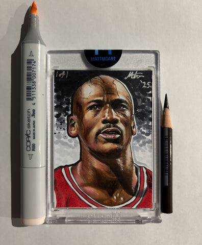 Michael Jordan 1of1 art card