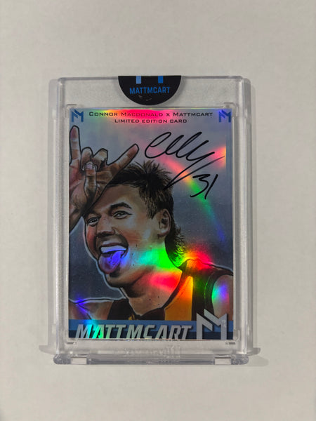 Connor Macdonald x Mattmcart on card autograph art cards