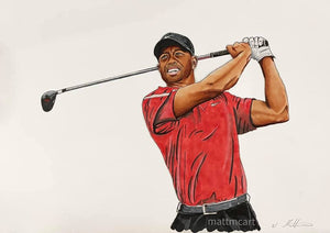Tiger Woods Original and Prints