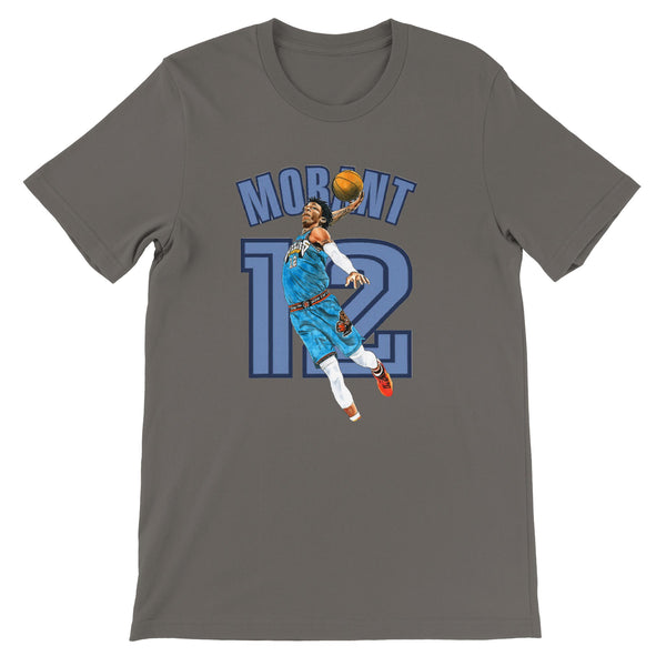 Premium Unisex Crewneck Ja Morant FRONT PRINT T-shirt