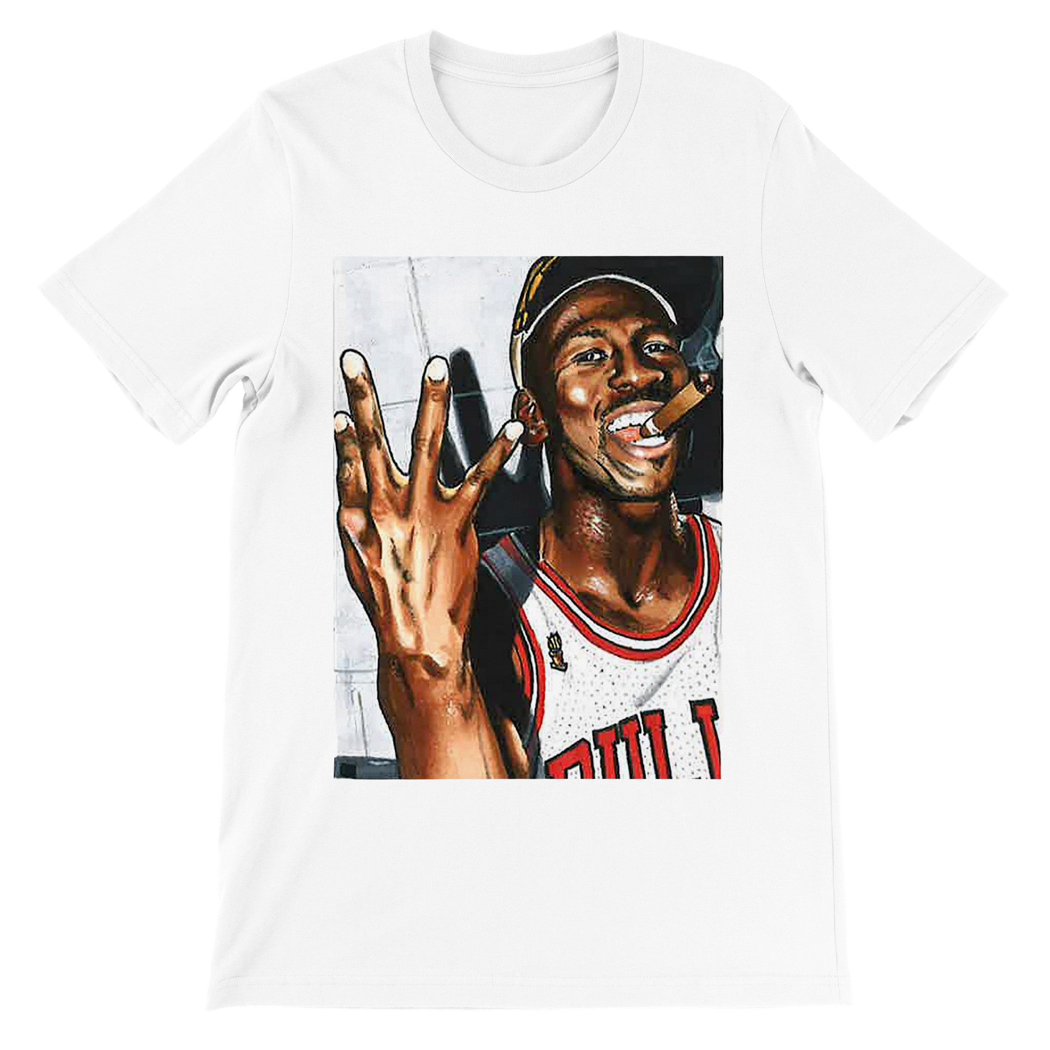 Premium Unisex Jordan Cigar FRONT PRINT Crewneck T-shirt