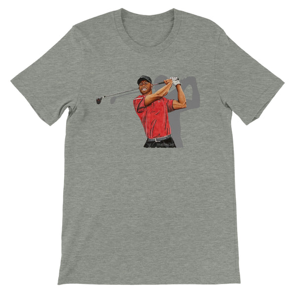 Premium Unisex Tiger Woods FRONT PRINT Crewneck T-shirt