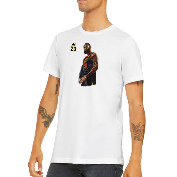 Premium Unisex Crewneck King James FRONT PRINT T-shirt