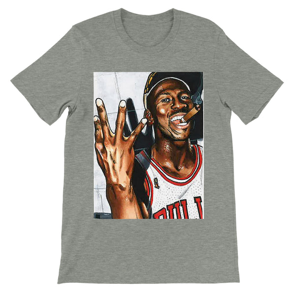 Premium Unisex Jordan Cigar FRONT PRINT Crewneck T-shirt