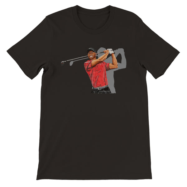 Premium Unisex Tiger Woods FRONT PRINT Crewneck T-shirt