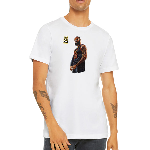 Premium Unisex Crewneck King James FRONT PRINT T-shirt