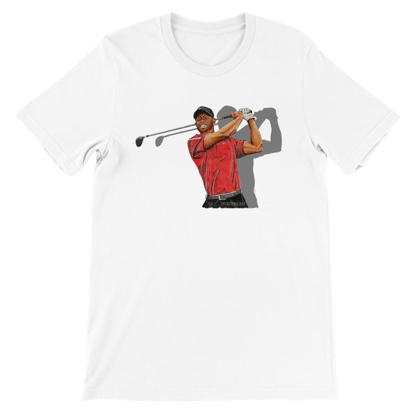 Premium Unisex Tiger Woods FRONT PRINT Crewneck T-shirt