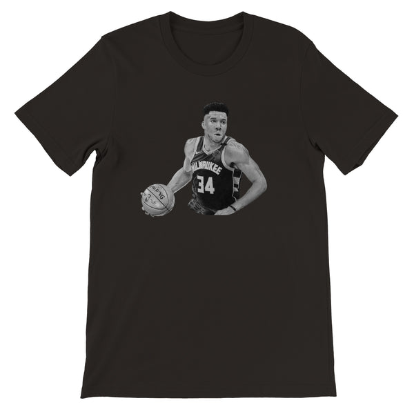 Premium Unisex Crewneck Giannis Antetokounmpo FRONT PRINT T-shirt