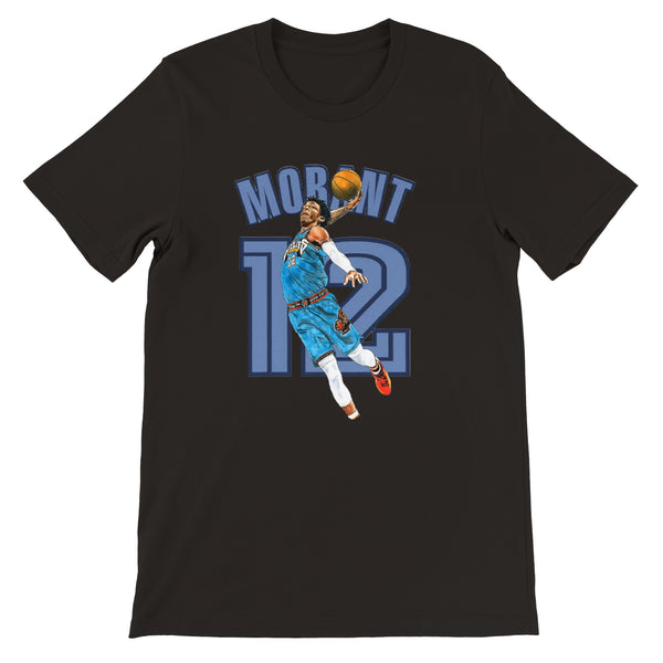 Premium Unisex Crewneck Ja Morant FRONT PRINT T-shirt