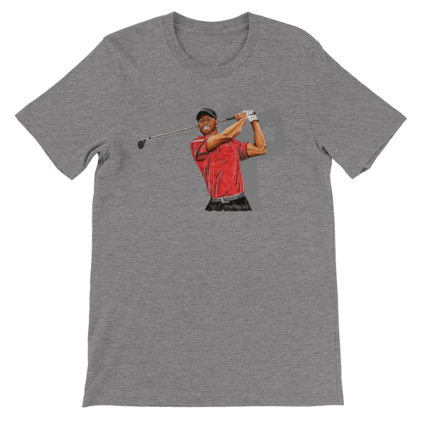 Premium Unisex Tiger Woods FRONT PRINT Crewneck T-shirt