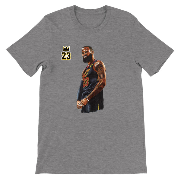 Premium Unisex Crewneck King James FRONT PRINT T-shirt