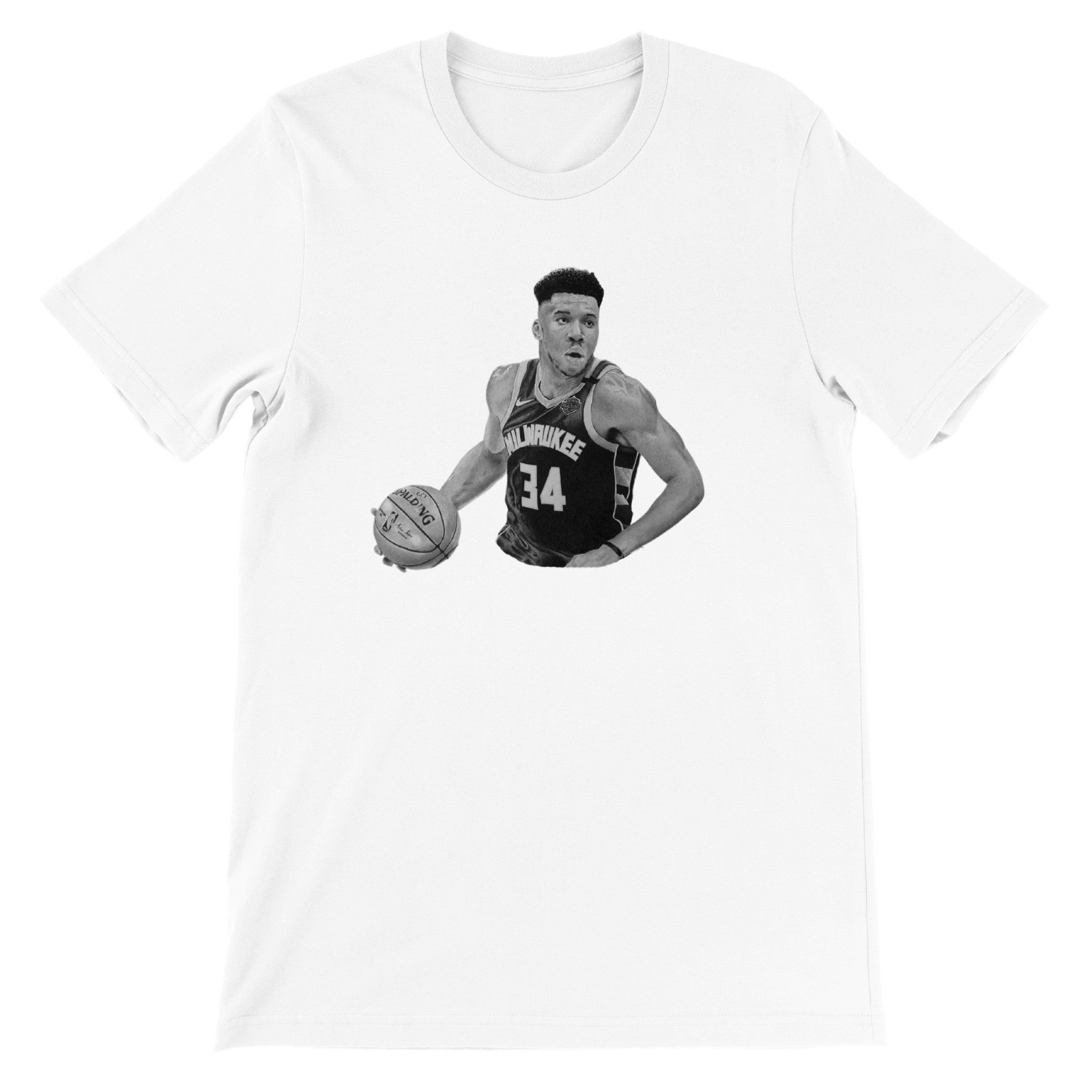 Premium Unisex Crewneck Giannis Antetokounmpo FRONT PRINT T-shirt