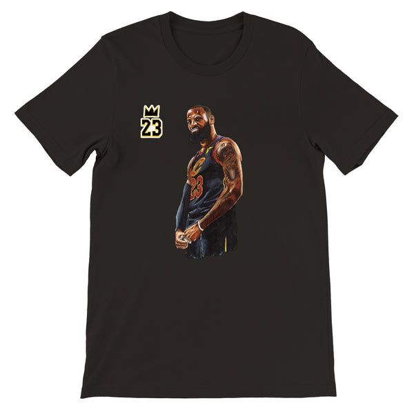 Premium Unisex Crewneck King James FRONT PRINT T-shirt