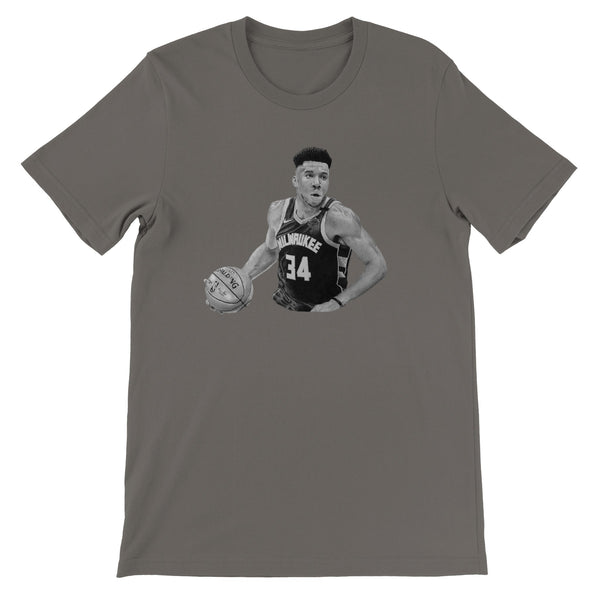 Premium Unisex Crewneck Giannis Antetokounmpo FRONT PRINT T-shirt