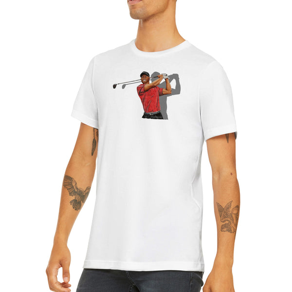 Premium Unisex Tiger Woods FRONT PRINT Crewneck T-shirt