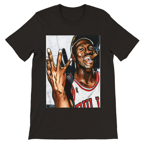 Premium Unisex Jordan Cigar FRONT PRINT Crewneck T-shirt