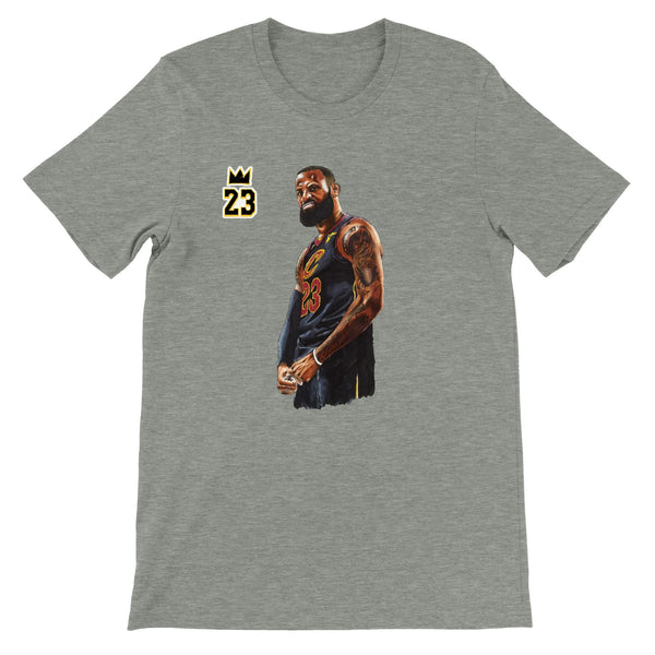 Premium Unisex Crewneck King James FRONT PRINT T-shirt