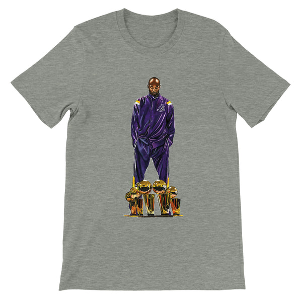 Premium Unisex Kobe Bryant 4 Chips FRONT PRINT Crewneck T-shirt