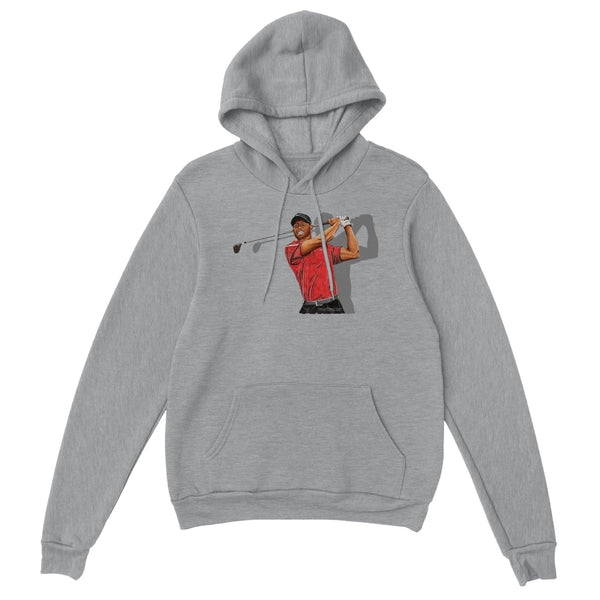 Classic Unisex Tiger Woods FRONT PRINT Pullover Hoodie