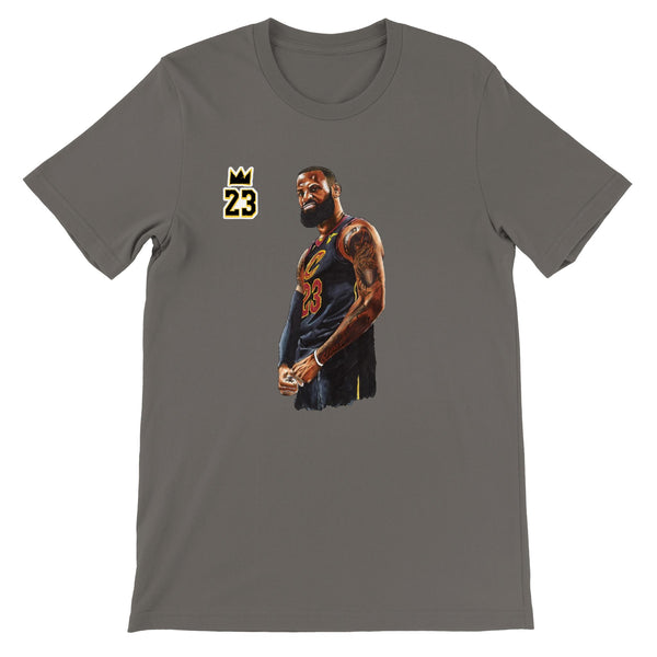 Premium Unisex Crewneck King James FRONT PRINT T-shirt