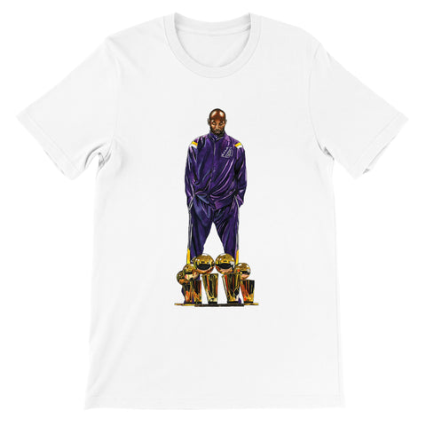 Premium Unisex Kobe Bryant 4 Chips FRONT PRINT Crewneck T-shirt