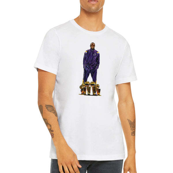 Premium Unisex Kobe Bryant 4 Chips FRONT PRINT Crewneck T-shirt