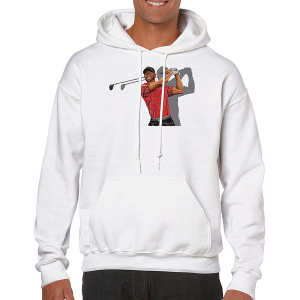 Classic Unisex Tiger Woods FRONT PRINT Pullover Hoodie