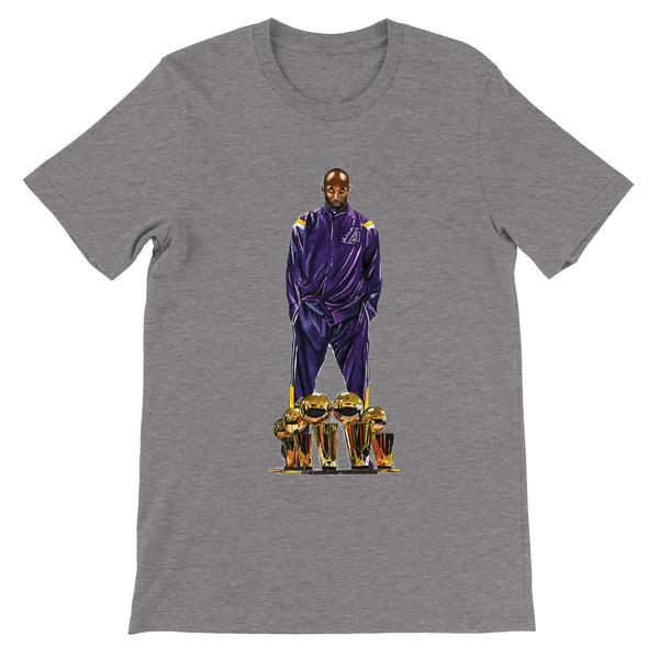 Premium Unisex Kobe Bryant 4 Chips FRONT PRINT Crewneck T-shirt