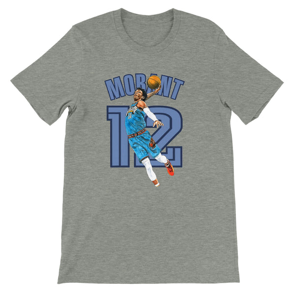 Premium Unisex Crewneck Ja Morant FRONT PRINT T-shirt