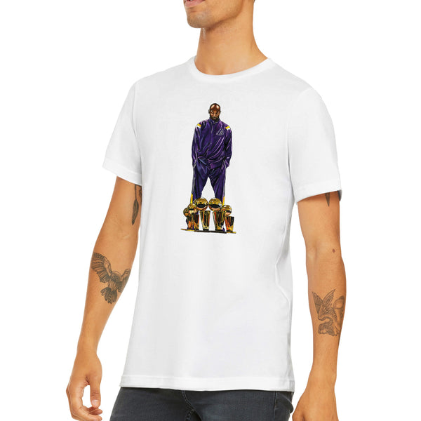 Premium Unisex Kobe Bryant 4 Chips FRONT PRINT Crewneck T-shirt